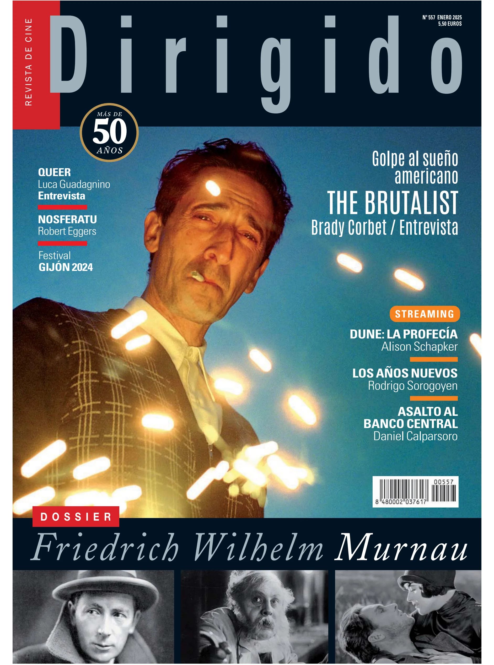 DIRIGIDO POR... magazine side cover Issue 557  January 2025