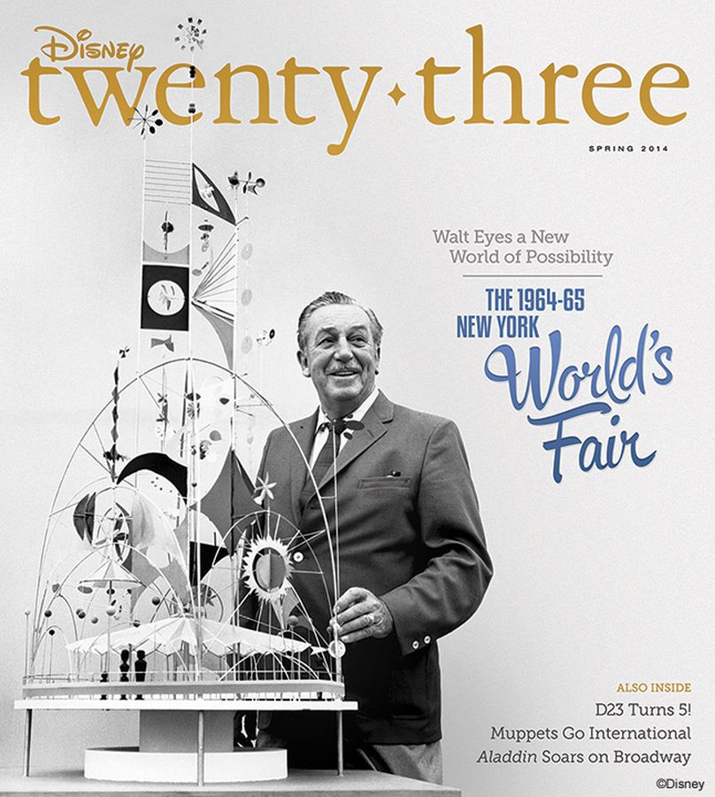 DISNEY TWENTY-THREE magazine side cover Spring 2014