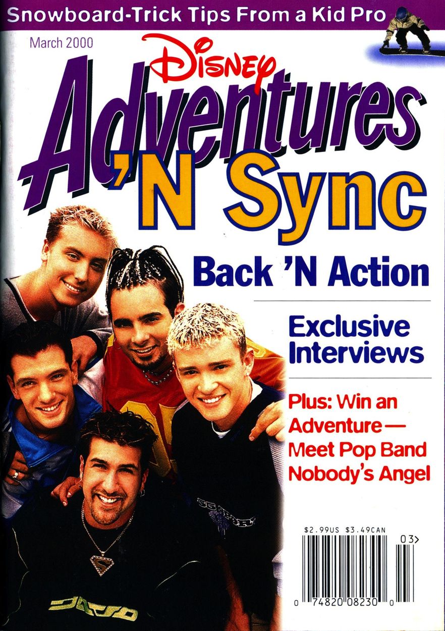 DISNEY ADVENTURES magazine side cover March 2000