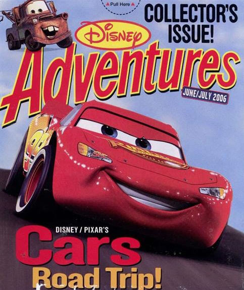 DISNEY ADVENTURES magazine side cover June/July 2006