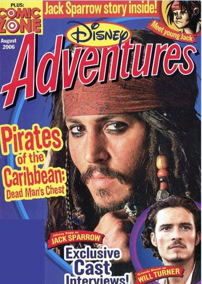 DISNEY ADVENTURES magazine side cover August 2006