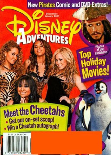 DISNEY ADVENTURES magazine side cover December 2006