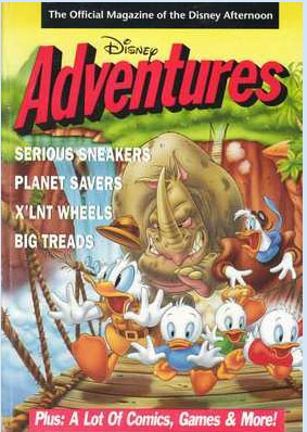 DISNEY ADVENTURES magazine side cover Fall 1990