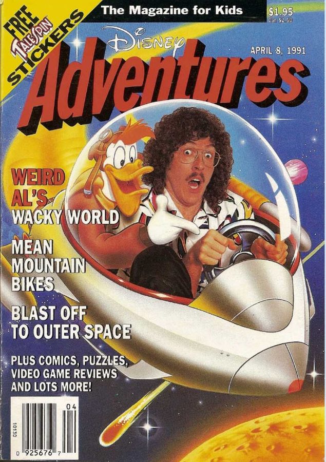 DISNEY ADVENTURES magazine side cover Issue 6 April 1991