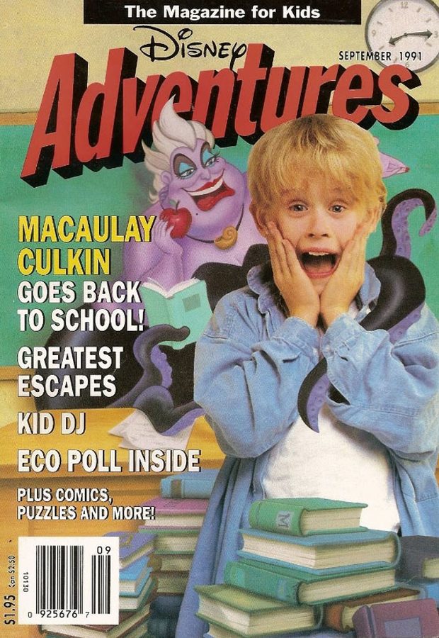 DISNEY ADVENTURES magazine side cover Issue 11 September 1991