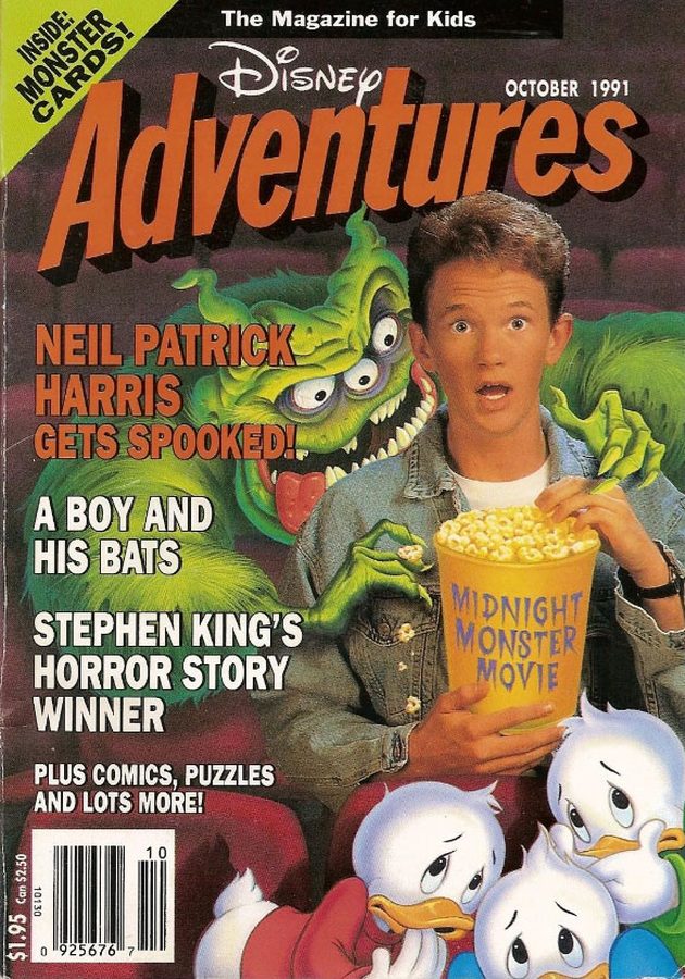 DISNEY ADVENTURES magazine side cover Issue 12 October 1991