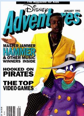 DISNEY ADVENTURES magazine side cover Issue 15 January 1992