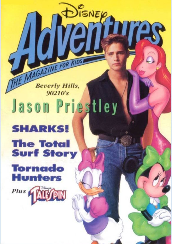 DISNEY ADVENTURES magazine side cover Issue 18 April 1992
