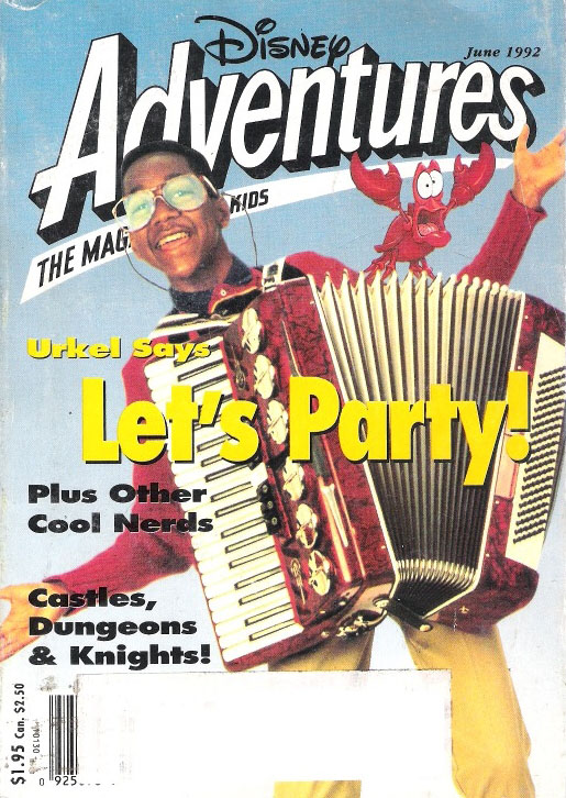 DISNEY ADVENTURES magazine side cover Issue 20 June 1992