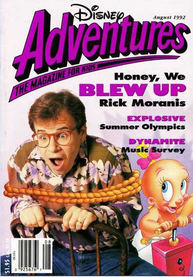DISNEY ADVENTURES magazine side cover Issue 22 August 1992