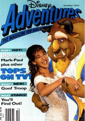DISNEY ADVENTURES magazine side cover Issue 24 October 1992
