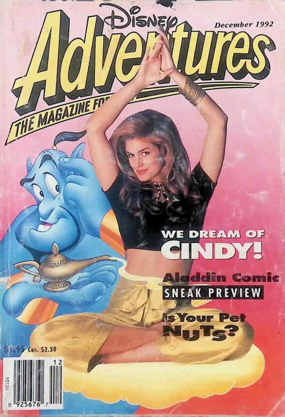 DISNEY ADVENTURES magazine side cover Issue 26 December 1992