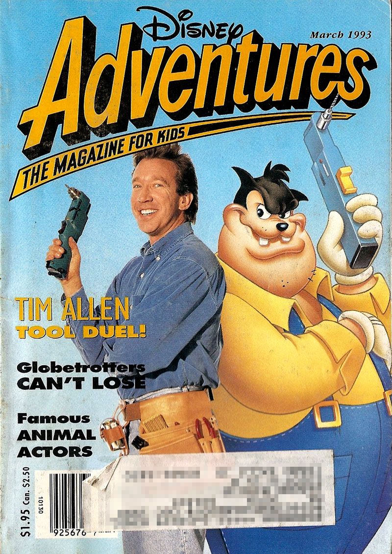 DISNEY ADVENTURES magazine side cover Issue 29 March 1993