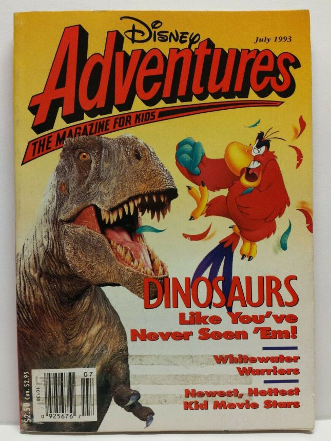 DISNEY ADVENTURES magazine side cover Issue 33 July 1993