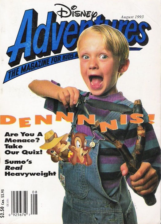 DISNEY ADVENTURES magazine side cover Issue 34 August 1993