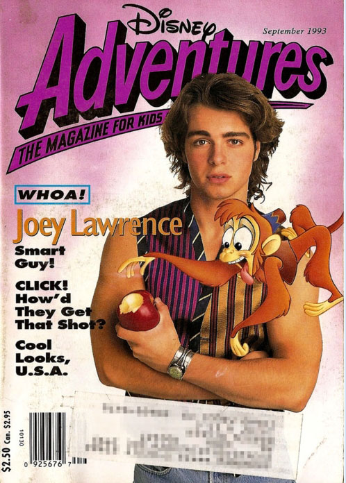 DISNEY ADVENTURES magazine side cover Issue 35 September 1993