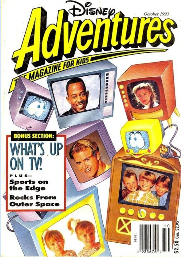 DISNEY ADVENTURES magazine side cover Issue 36 October 1993