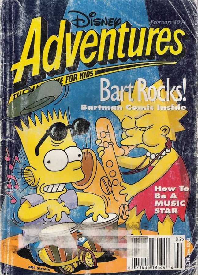 DISNEY ADVENTURES magazine side cover Issue 40 February 1994
