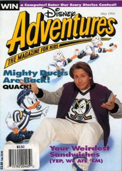 DISNEY ADVENTURES magazine side cover Issue 43 May 1994