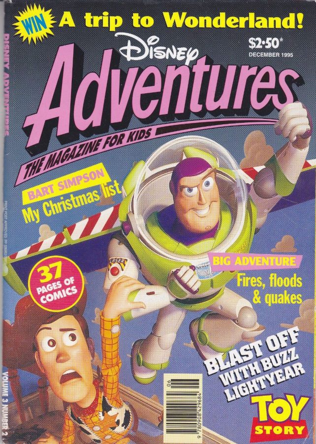 DISNEY ADVENTURES magazine side cover Issue 65 December 1995