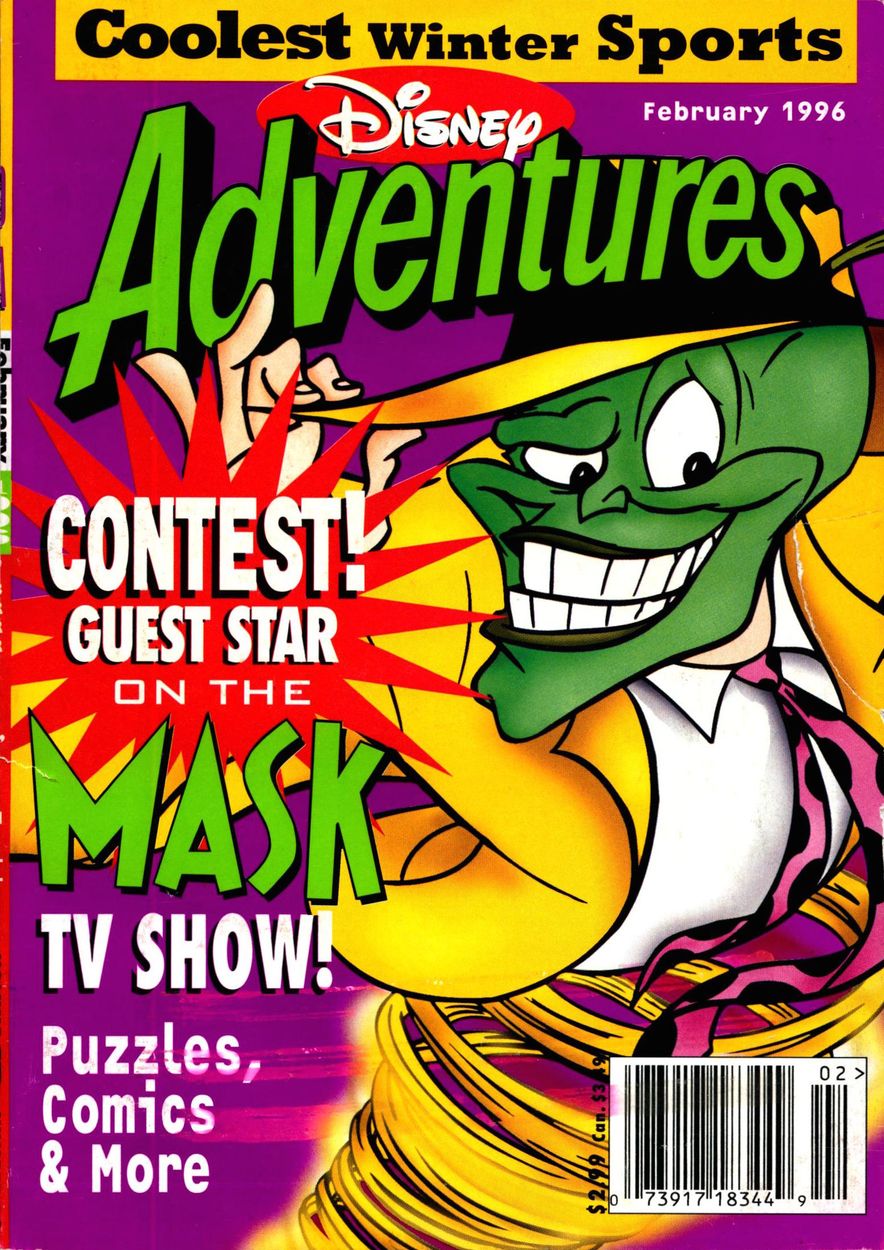 DISNEY ADVENTURES magazine side cover Issue 67 February 1996