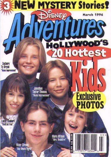 DISNEY ADVENTURES magazine side cover Issue 68 March 1996