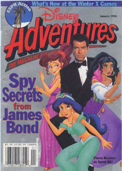 DISNEY ADVENTURES magazine side cover Issue 94 January 1998