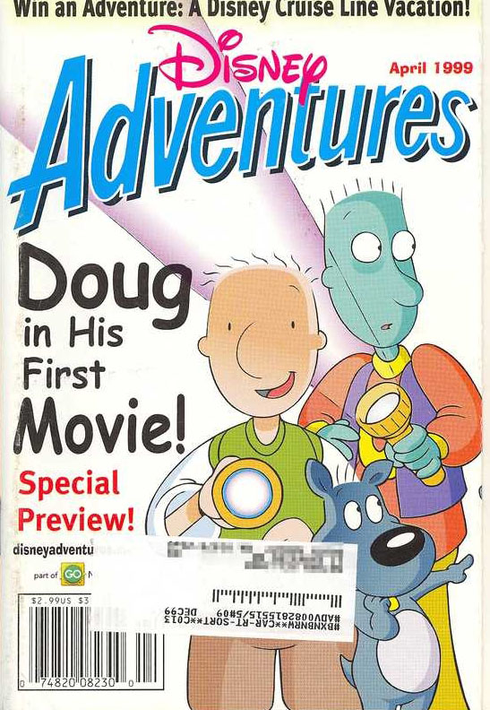 DISNEY ADVENTURES magazine side cover April 1999