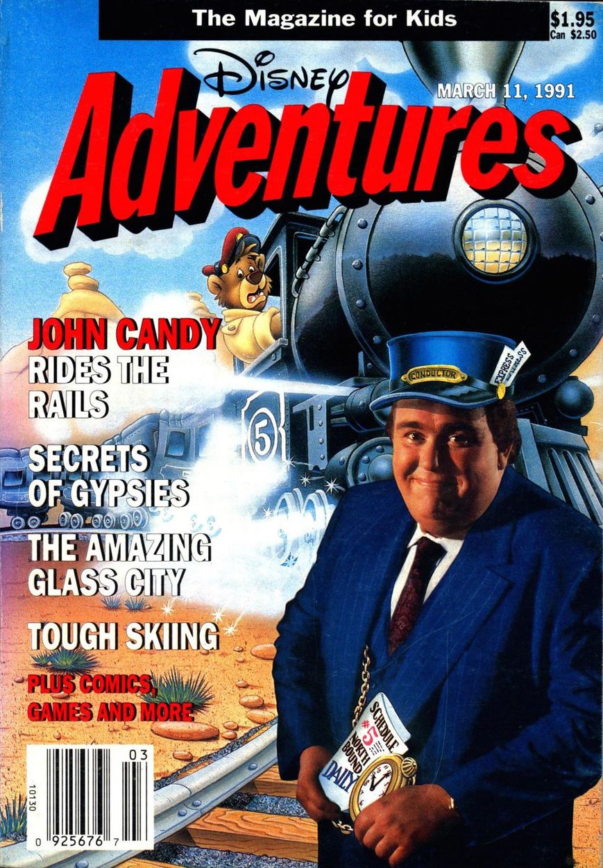 DISNEY ADVENTURES magazine side cover Issue 5 March 1991