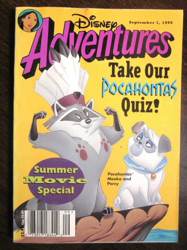 DISNEY ADVENTURES magazine side cover Issue 61 1 September 1995