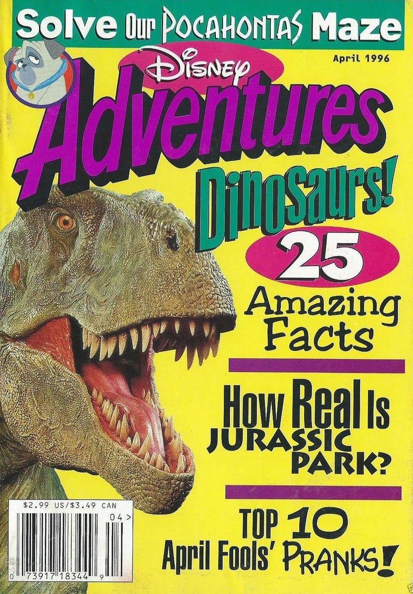 DISNEY ADVENTURES magazine side cover Issue 69 April 1996