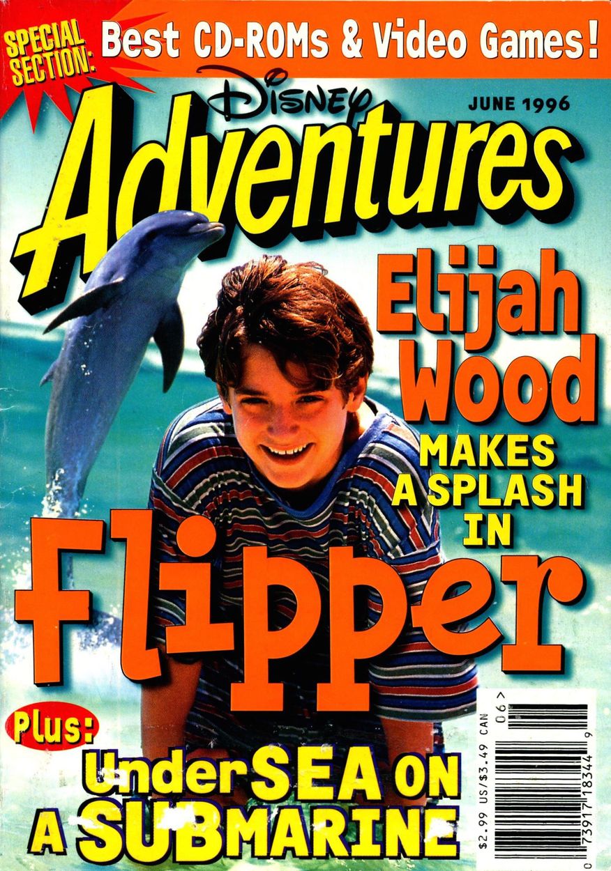 DISNEY ADVENTURES magazine side cover Issue 71 June 1996