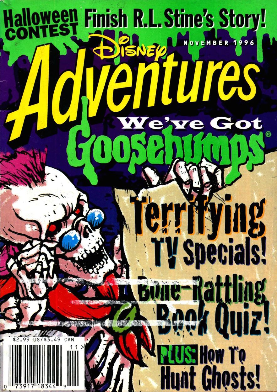DISNEY ADVENTURES magazine side cover Issue 78 November 1996