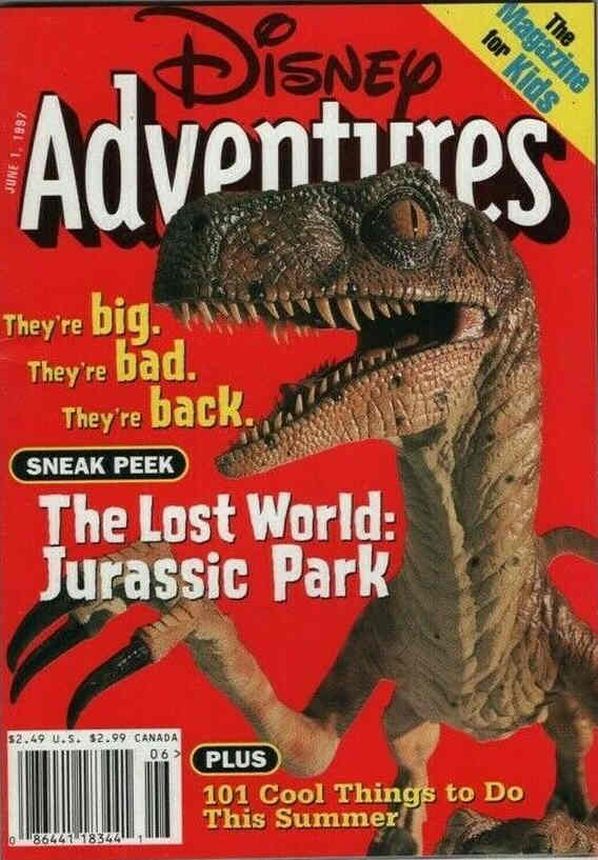 DISNEY ADVENTURES magazine side cover Issue 85 1 June 1997