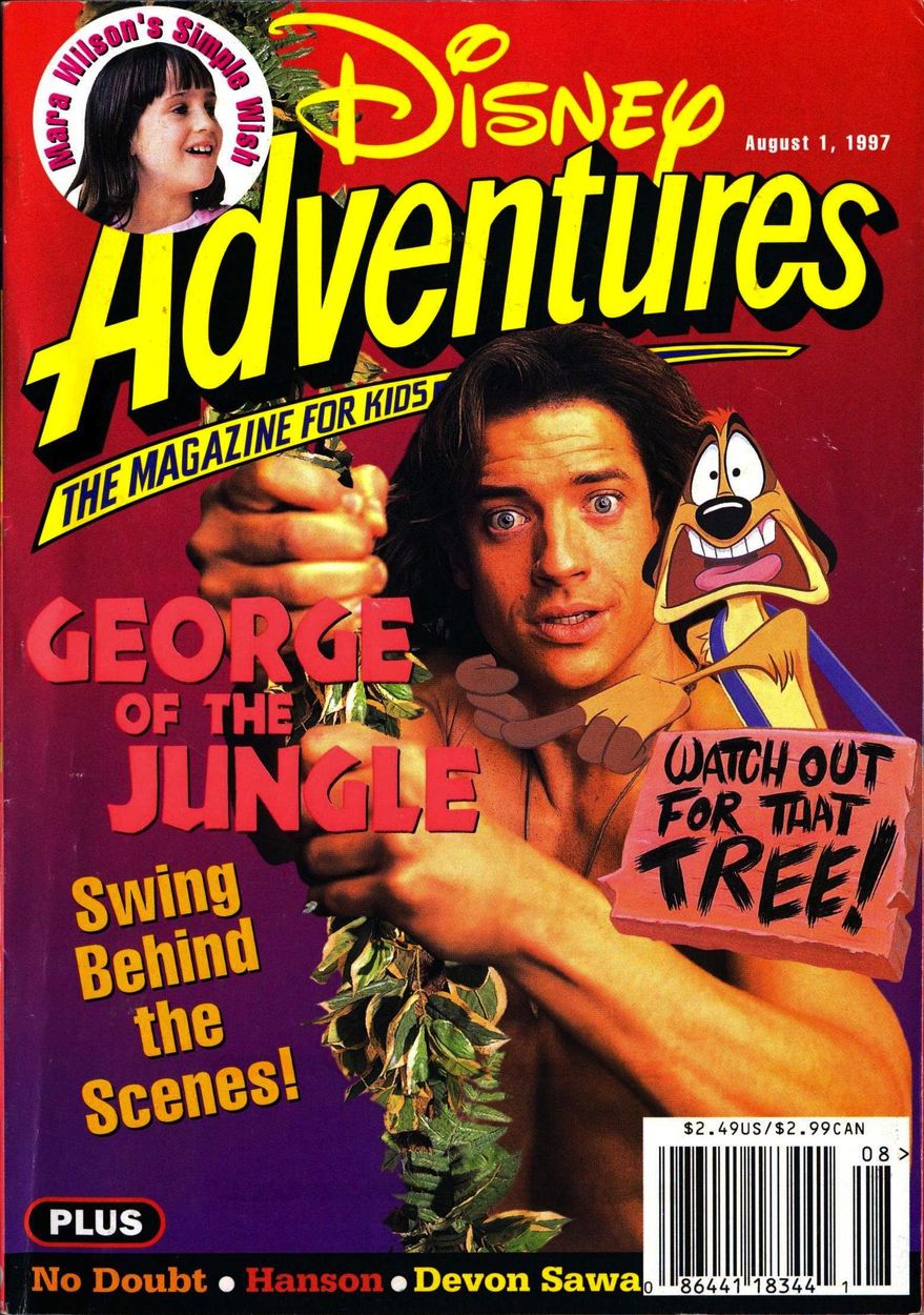 DISNEY ADVENTURES magazine side cover Issue 88 1 August 1997