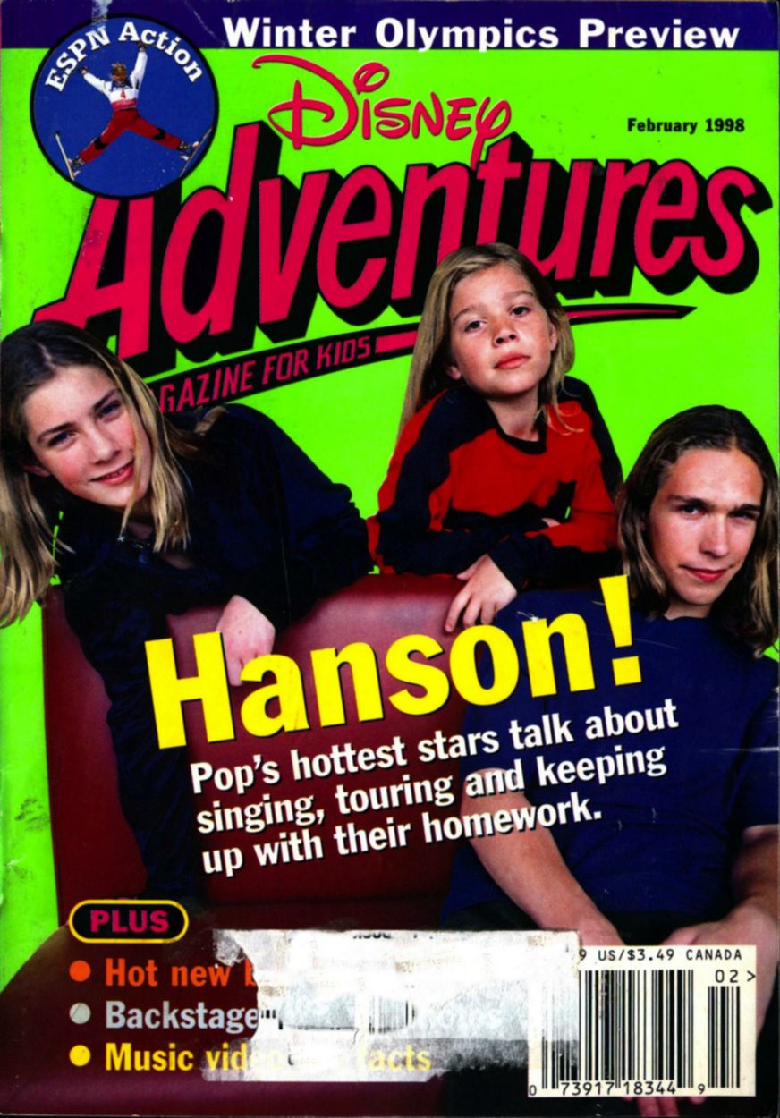 DISNEY ADVENTURES magazine side cover Issue 95 February 1998