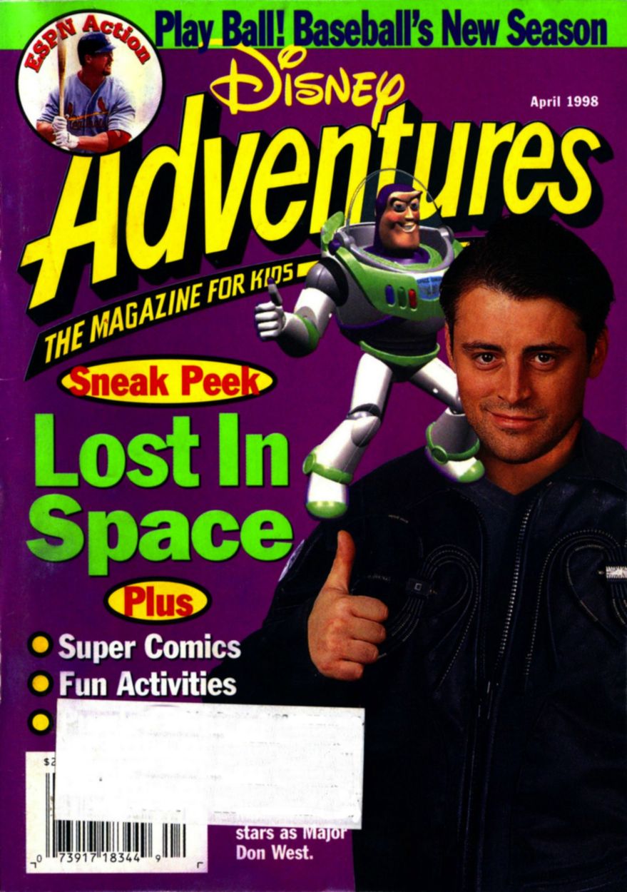 DISNEY ADVENTURES magazine side cover Issue 97 April 1998