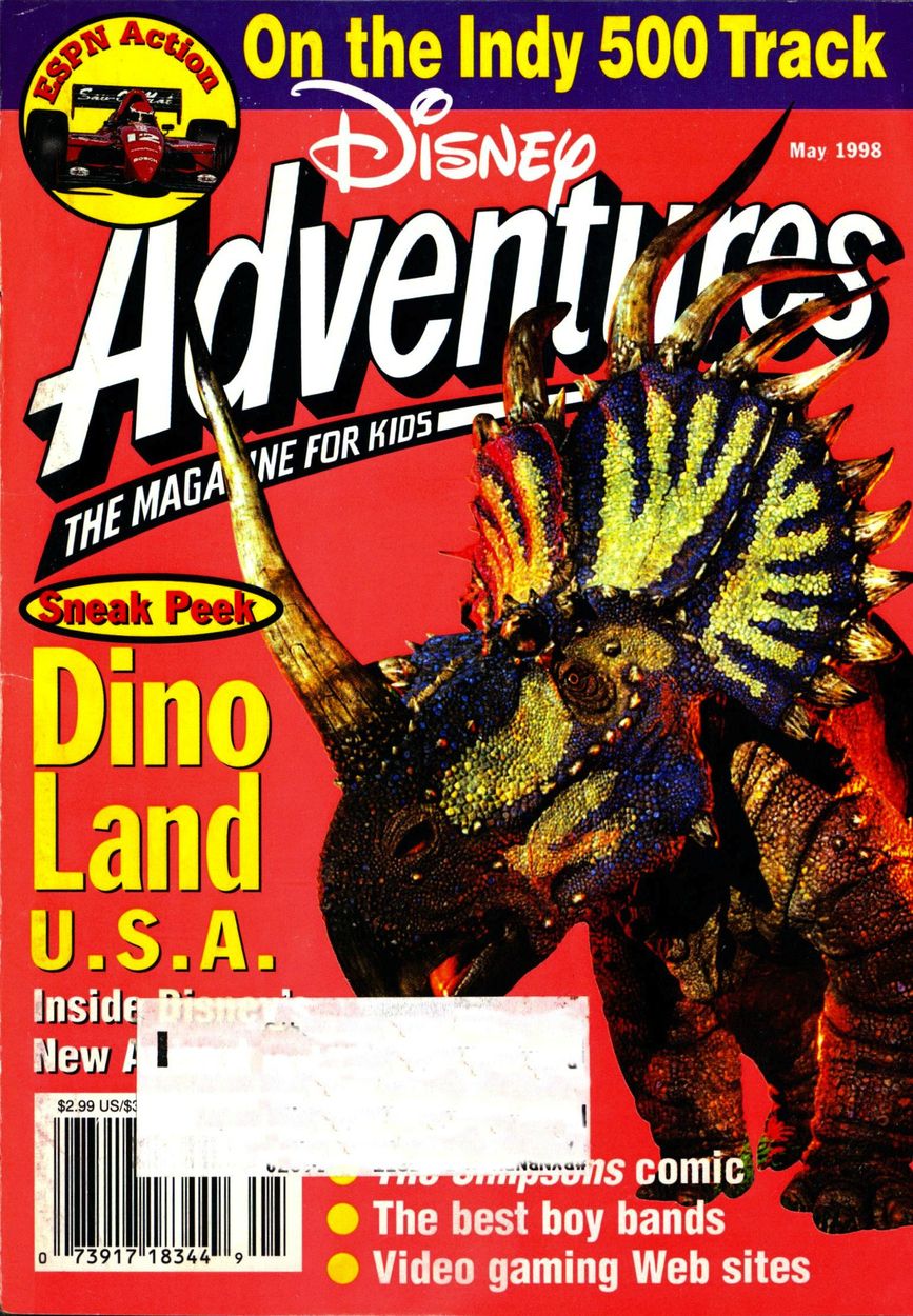 DISNEY ADVENTURES magazine side cover Issue 98 May 1998