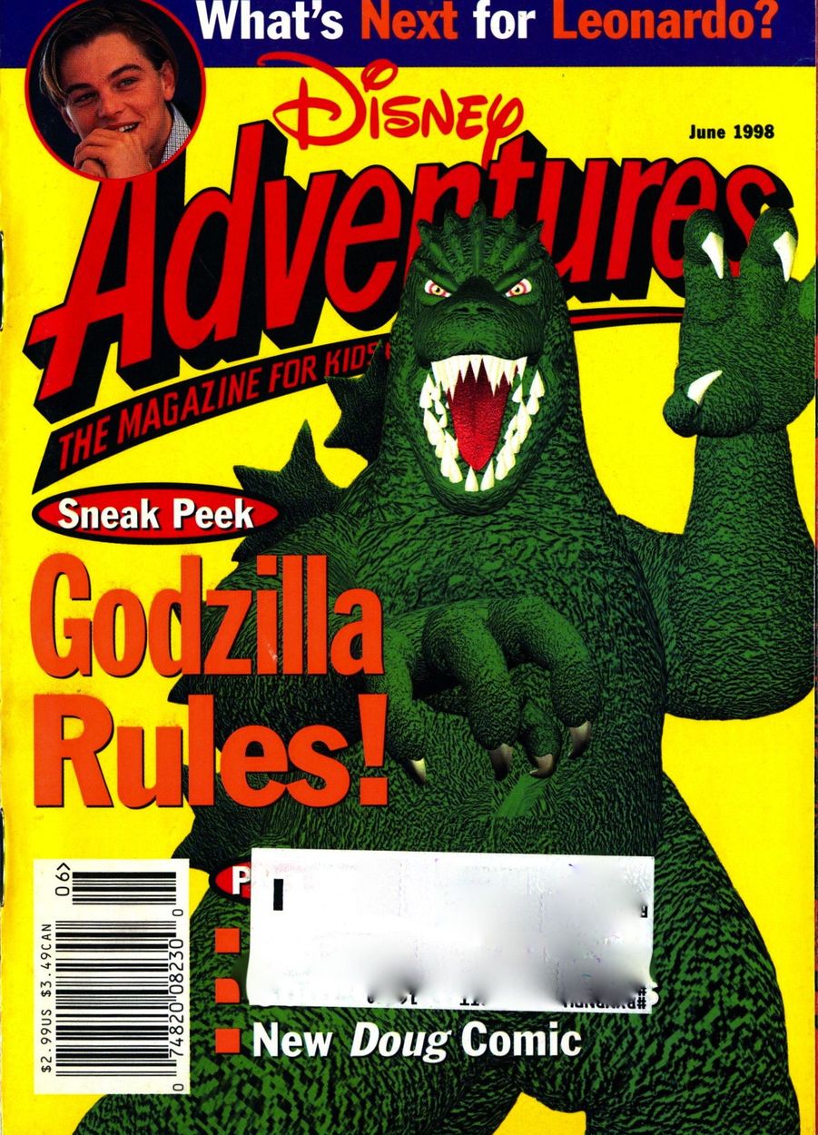 DISNEY ADVENTURES magazine side cover Issue 99 June 1998