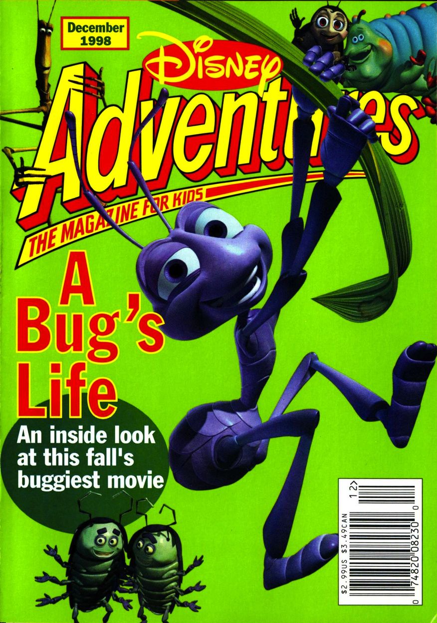 DISNEY ADVENTURES magazine side cover December 1998