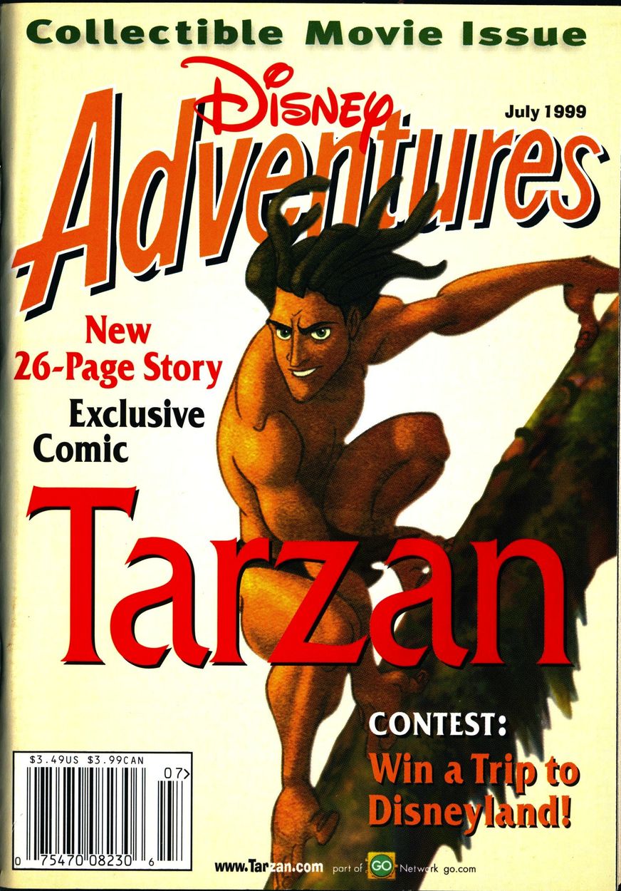 DISNEY ADVENTURES magazine side cover July 1999