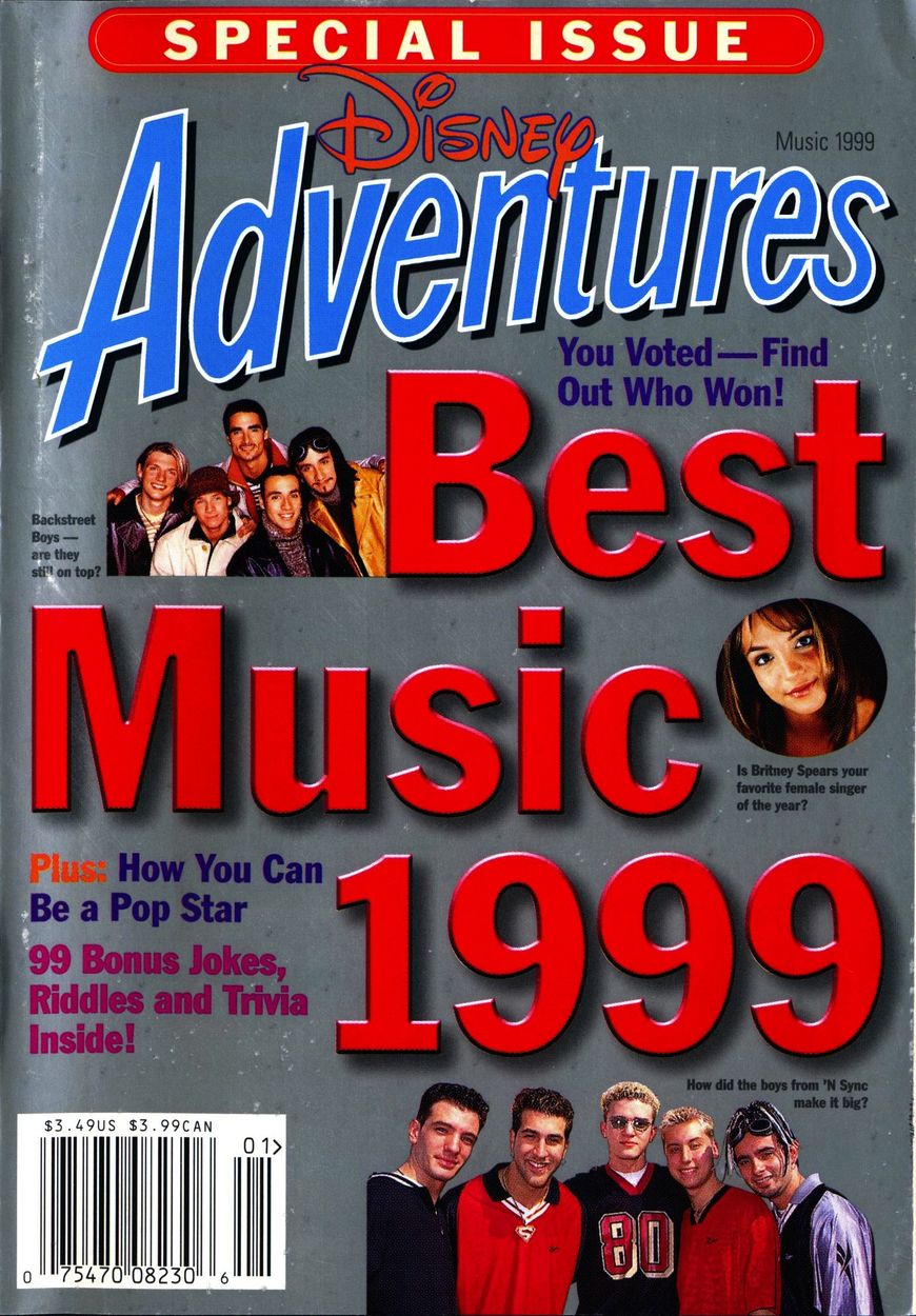 DISNEY ADVENTURES magazine side cover  Special  1999