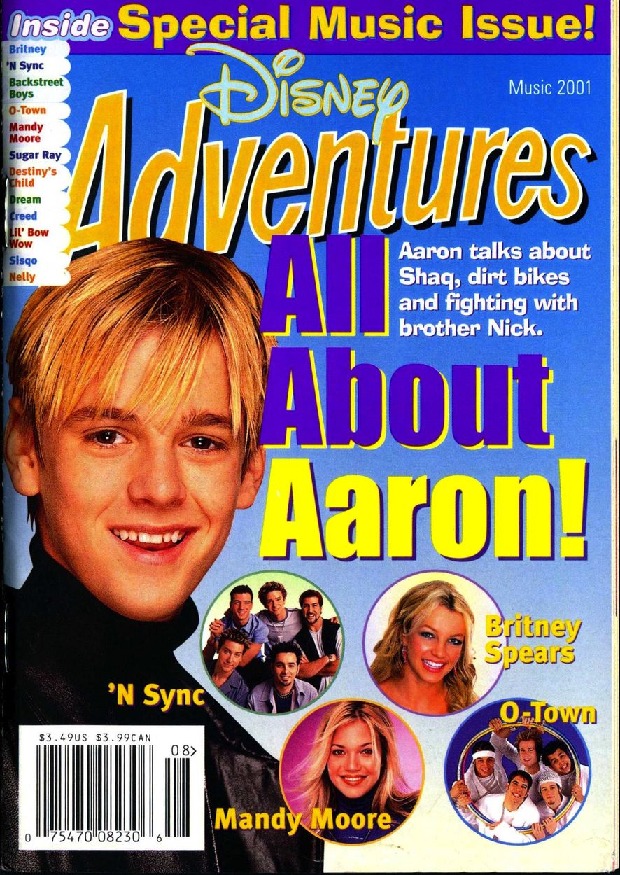 DISNEY ADVENTURES magazine side cover  Special  2001