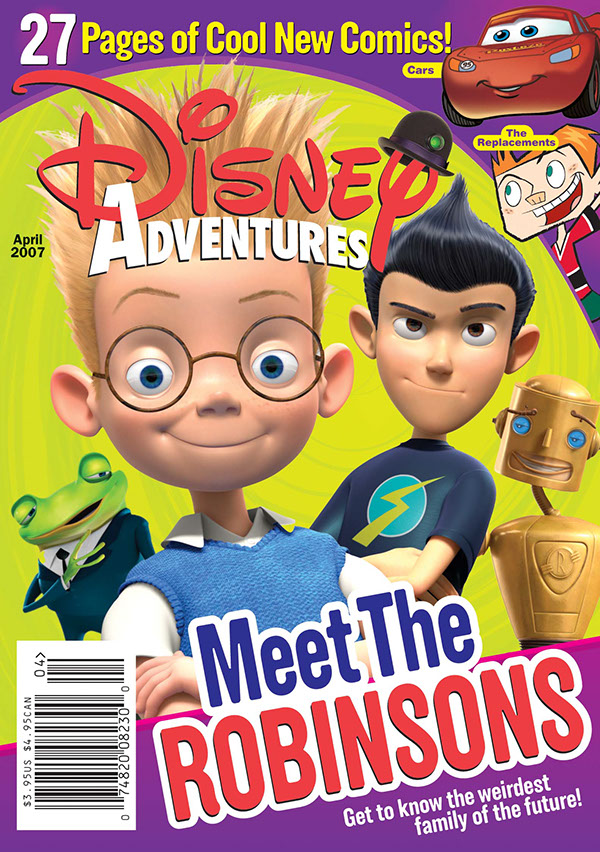 DISNEY ADVENTURES magazine side cover April 2007
