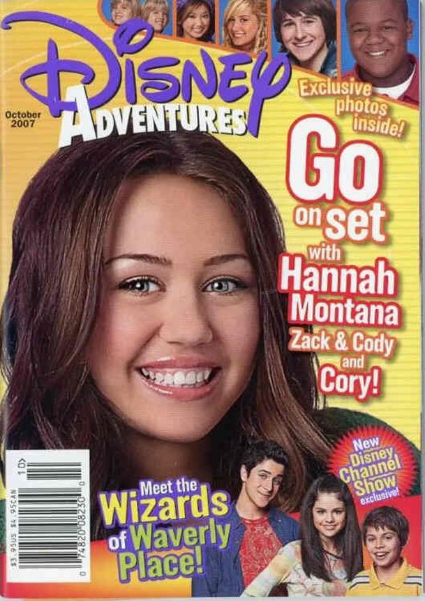 DISNEY ADVENTURES magazine side cover  October 2007