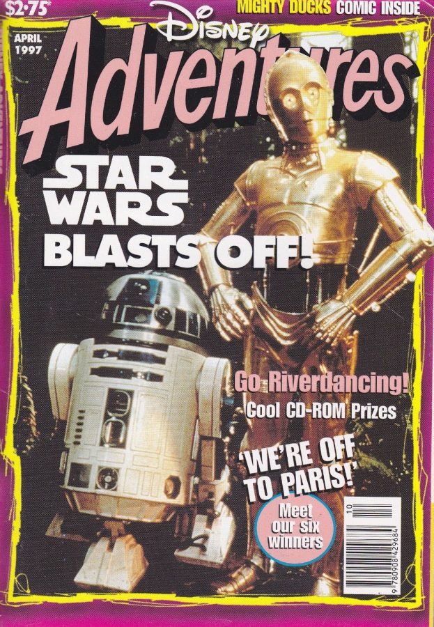 DISNEY ADVENTURES (AU) magazine side cover April 1997