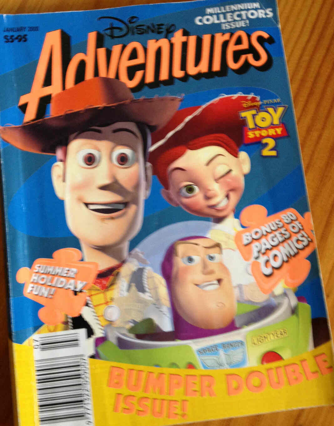 DISNEY ADVENTURES (AU) magazine side cover January 2000