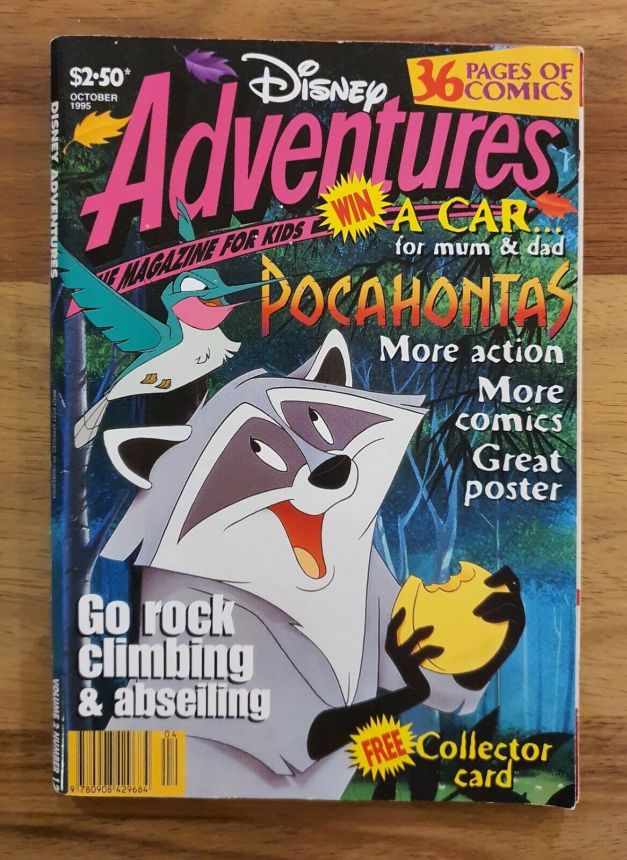 DISNEY ADVENTURES (AU) magazine side cover  October 1995