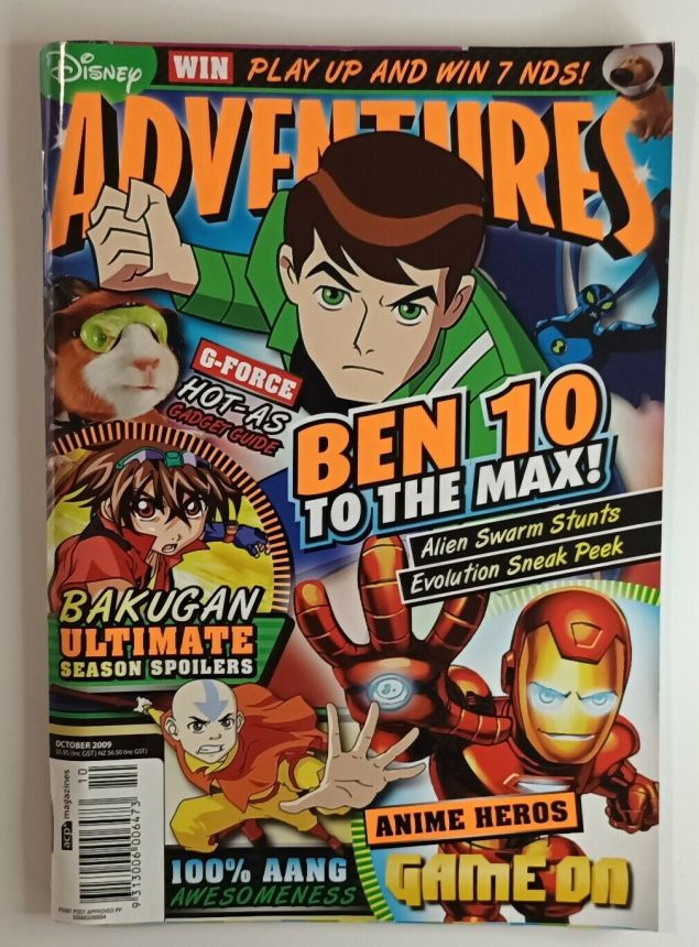 DISNEY ADVENTURES (AU) magazine side cover  October 2009
