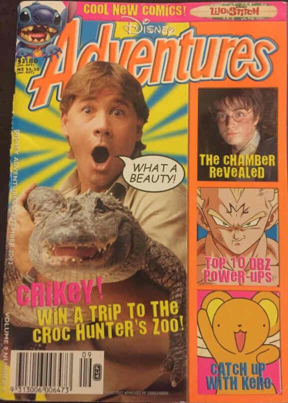 DISNEY ADVENTURES (AU) magazine side cover  September 2002